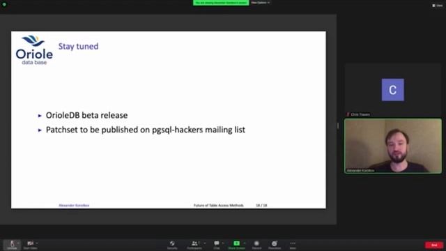 Future of table access methods: Alexander Korotkov - PGCon 2023 смотреть онлайн