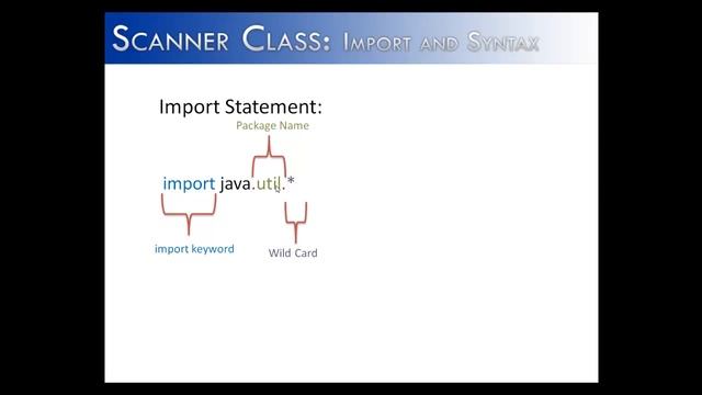 Scanner Class Part 1: import and syntax (Java) смотреть онлайн