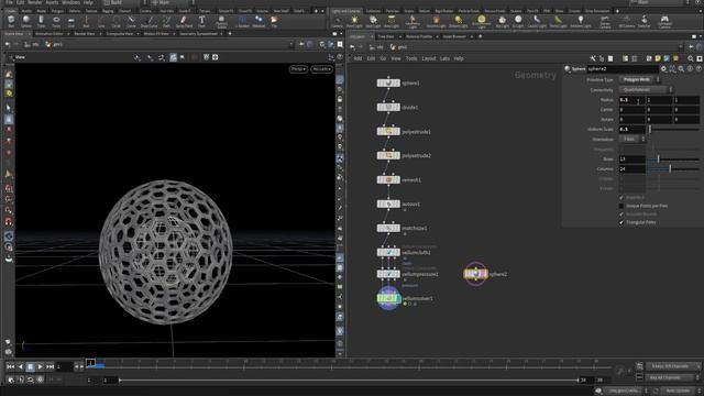 Houdini vs Vellum cloth stretching Tutorial смотреть онлайн