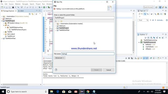 TestNG Framework Setup смотреть онлайн