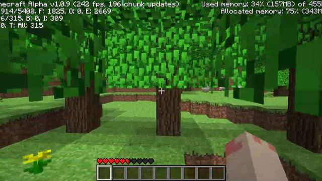 Minceraft Java Edition Alpha v1.0.9 смотреть онлайн