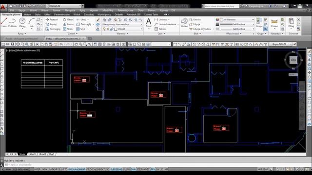 AutoCAD - automatyczne obliczanie powierzchni pomieszczeń, autonumerowanie, tabela смотреть онлайн