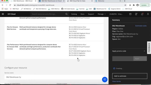 Db2 Warehouse Demo 1- How to provision the service смотреть онлайн