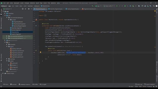 tab layout – Android Studio 2021 смотреть онлайн