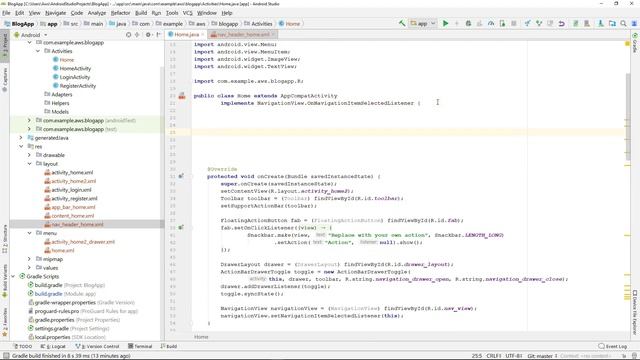 Community Blog App #5 : Navigation Drawer Setup part1 :Nav Header Update | Android Studio Tutorial смотреть онлайн