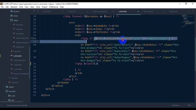 TUTORIAL FRAMEWORK CODEIGNITER 3 PART 17 MEMBUAT KONTEN BERBEDA DENGAN LEVEL AKSES смотреть онлайн