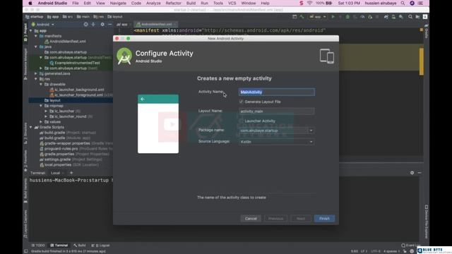 Kotlin android tutorial - 02 - Build Your First Android App смотреть онлайн