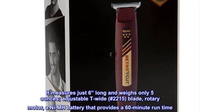 Great product - Wahl Professional 5 Star Cordless Retro T-Cut Trimmer with 60 Minute Run Time for смотреть онлайн