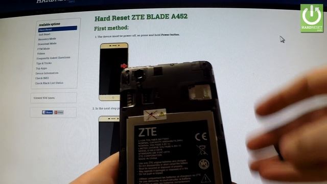 ZTE BLADE A452 - How To Insert SIM Card And Micro SD Card In ZTE