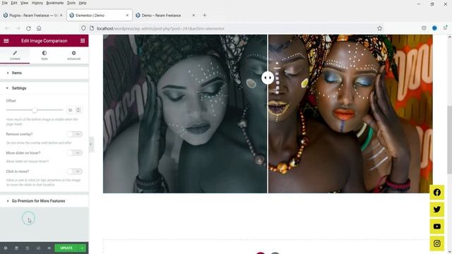 FREE Before After image comparison slider in Elementor смотреть онлайн