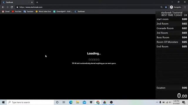 Starbreak - Tutorial {(Speed Run)} смотреть онлайн