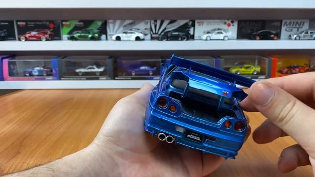 Jada Toys Fast & Furious 1:24 Brians Nissan Skyline GT-R (BNR34) Die-cast Car смотреть онлайн