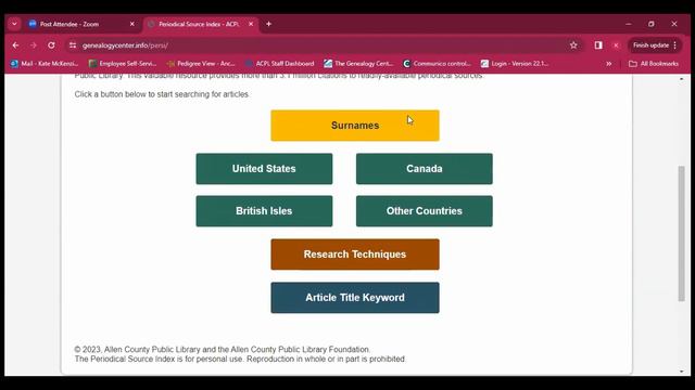 Exploring The Genealogy Center Website and Catalog смотреть онлайн