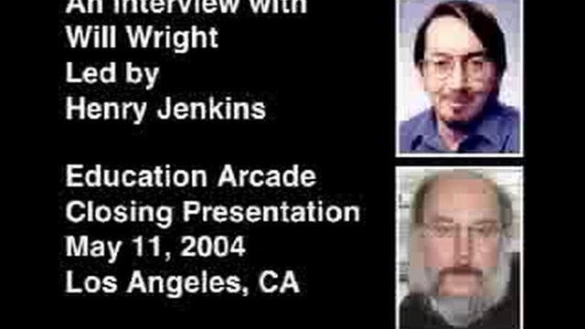 Henry Jenkins interviews Will Wright, Education Arcade 2004 смотреть онлайн
