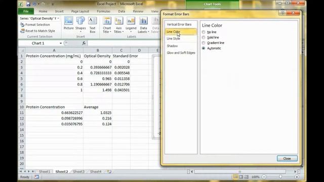 Excel 2010: Data, Graphs, and Error Bars смотреть онлайн