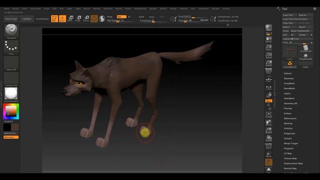 Zbrush 2019 Персонаж БАЛТО для анимации смотреть онлайн