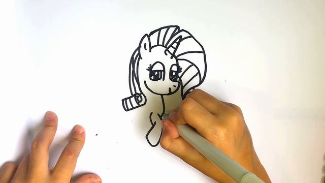 Rarity.Drawing Rarity from “My little pony “. Рисуем Рарити из “Мой маленький пони” #рисуем #мульти смотреть онлайн
