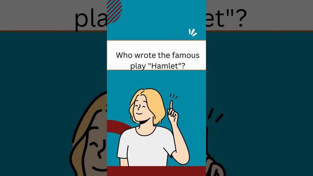 Who wrote the famous play "Hamlet"? #hamlet #shakespeare #drama смотреть онлайн