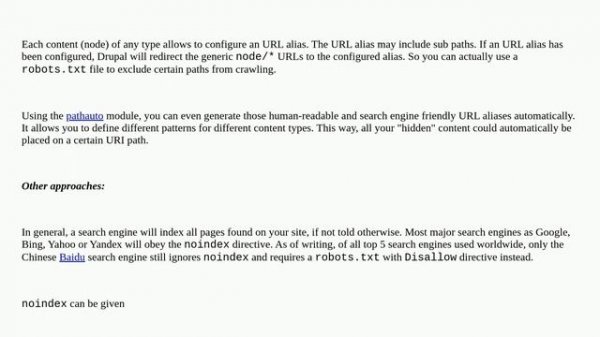 How to prevent search engines from indexing all nodes of a certain content type?
