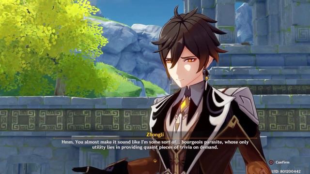 Genshin impact Zhongli funny moment смотреть онлайн