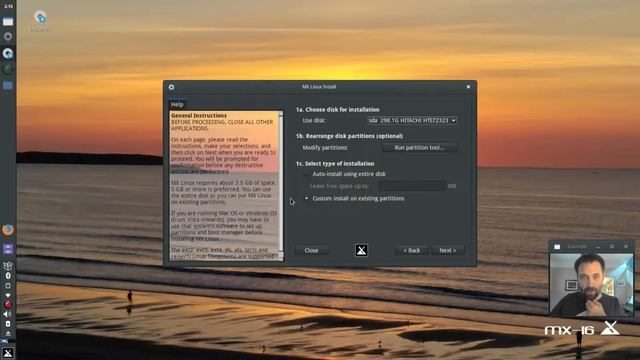 Install MX (Partition and Install) смотреть онлайн