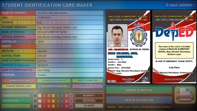 Automated Student Identification Card Maker v1.0 смотреть онлайн