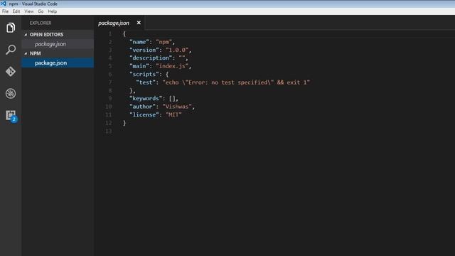 npm Tutorial for Beginners - 5 - package json Defaults смотреть онлайн
