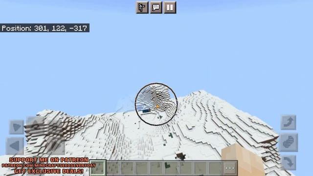 Minecraft Bedrock 1.16.201 Seed: Ice spikes village at spawn + 2 snow villages, igloo with basement смотреть онлайн