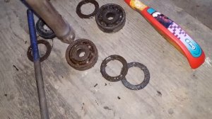 Замена подшипников в колесе мопеда альфа
