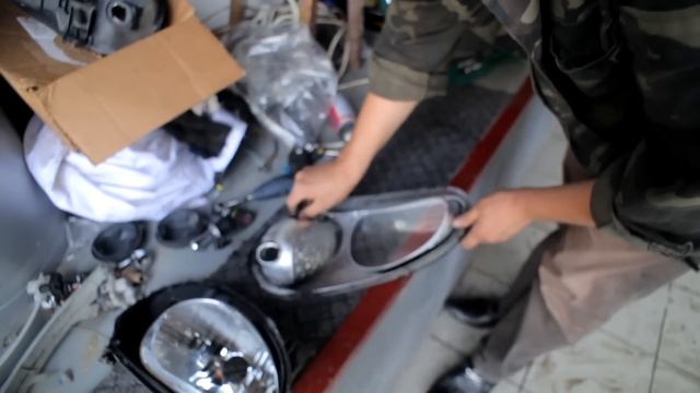 Установка линз Ланос