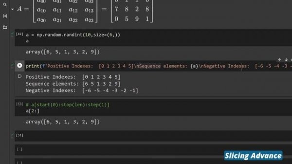 Numpy Python Tutorial #3 (Indexing )