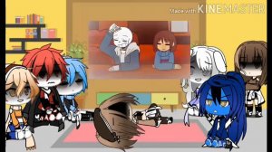 Андертейл реагирует на "meme" и видео про санса (gacha life )