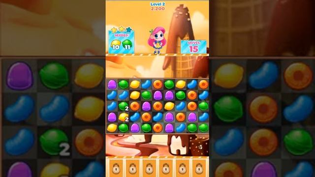 Candy Blast Mania: World Games Gameplay Walkthrough - Level 2 for Android/IOS смотреть онлайн