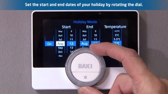 Baxi uSense - How to enable holiday mode смотреть онлайн