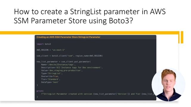 Working with AWS Systems Manager (AWS SSM) Parameter Store in Python using Boto3 смотреть онлайн