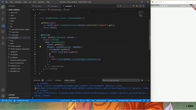 Read data from firebase | Firestore read document #CRUD смотреть онлайн