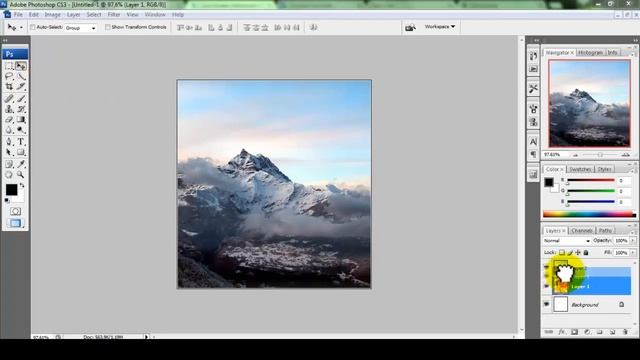Double Exsposure Tutorial Photoshop CS3 смотреть онлайн