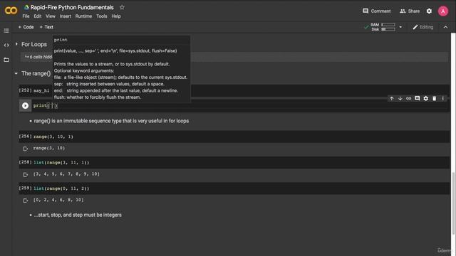 20. The range() Immutable Sequence смотреть онлайн
