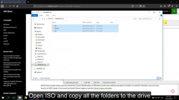 How to install Clover Bootloader on USB from Windows and Linux