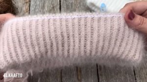 Временный набор петель со вспомогательной нитью. Двойная планка спицами