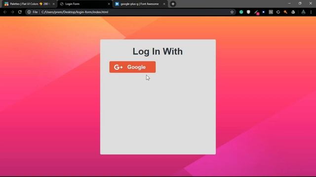 Animated Login Form using HTML & CSS | Gradient Background смотреть онлайн
