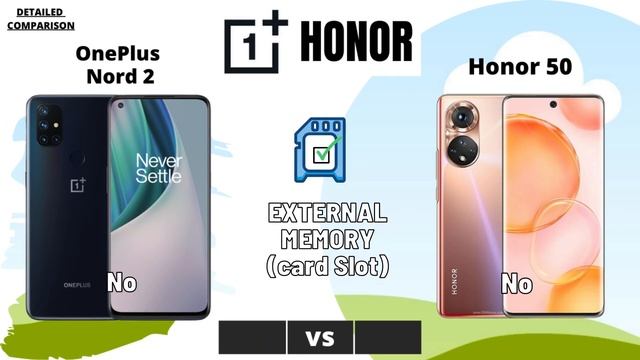 OnePlus Nord 2 vs Honor 50 смотреть онлайн