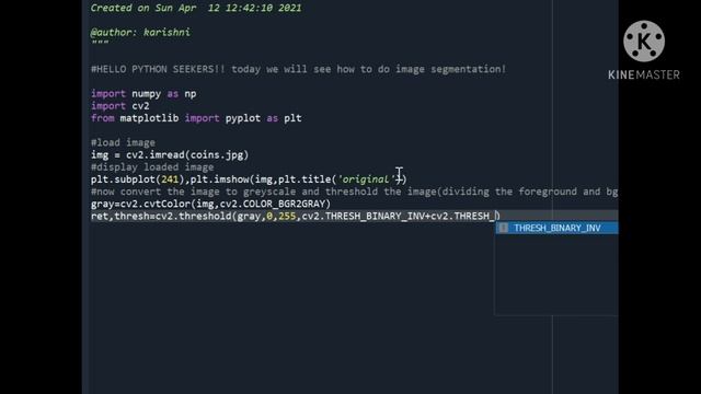 How to do image segmentation of a digital image using opencv in python?#python_seeker#opencv #pytho смотреть онлайн