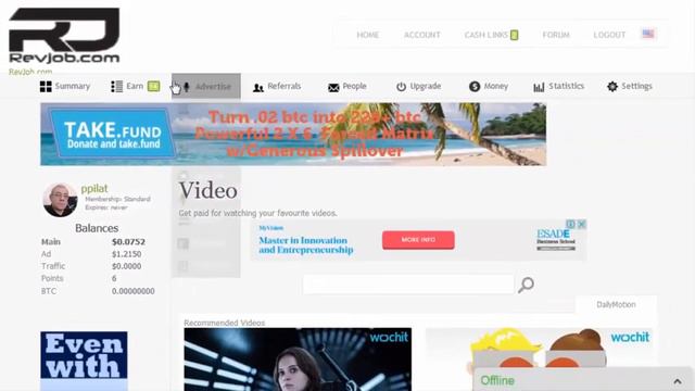 Регистрация и работа на RevJob !