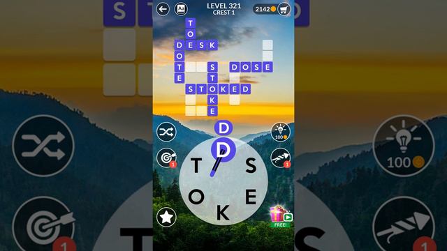 0321 Wordscapes Mountain Crest Level 321