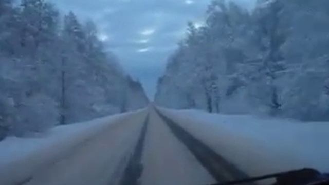 зимняя  дорога в малую вишеру