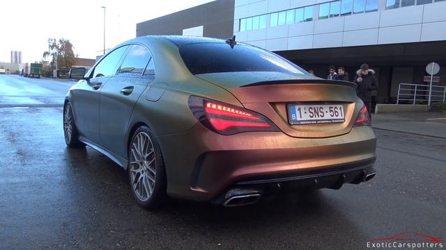 LOUD Mercedes CLA 45 AMG w/ Custom Exhaust - Revs, Launch Controls & Accelerations ! смотреть онлайн