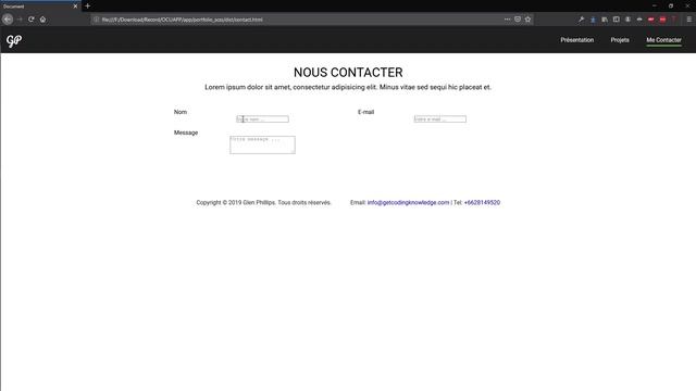 [#9] Construction de la page contact | On construit un portfolio avec SASS смотреть онлайн