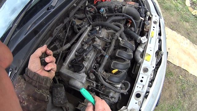 Электроклапан VVTI большие обороты и педаль тормоза колом. смотреть онлайн