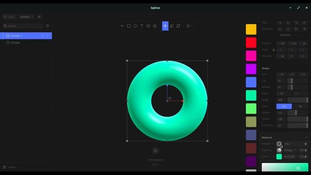 Designing a 3D Icon with SPLINE in just 5 minutes | Easy and Simple Chrome Icon смотреть онлайн